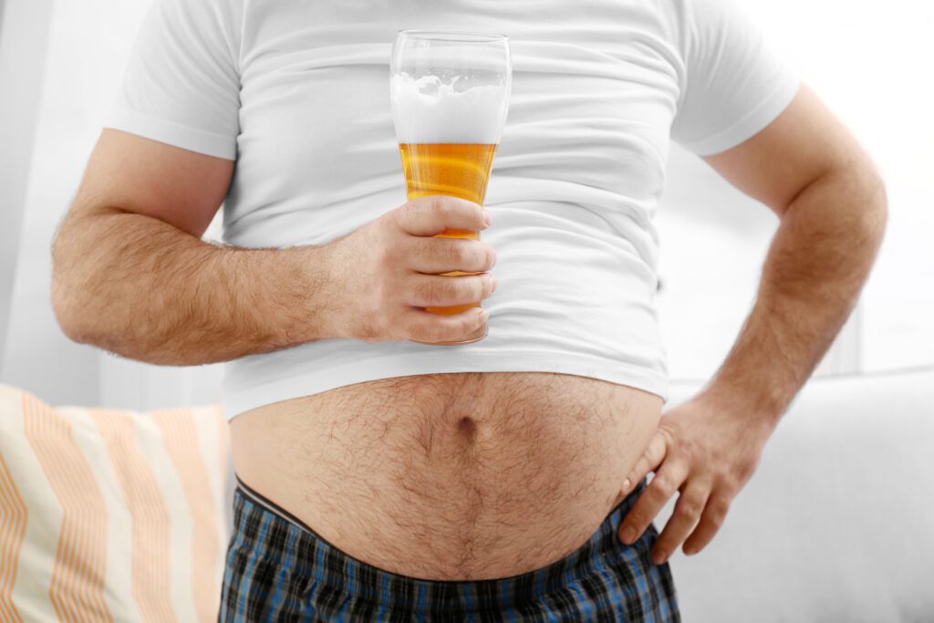 Barriga, emagrecer, álcool, cerveja