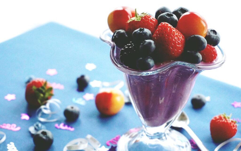 Smoothie de frutas vermelhas